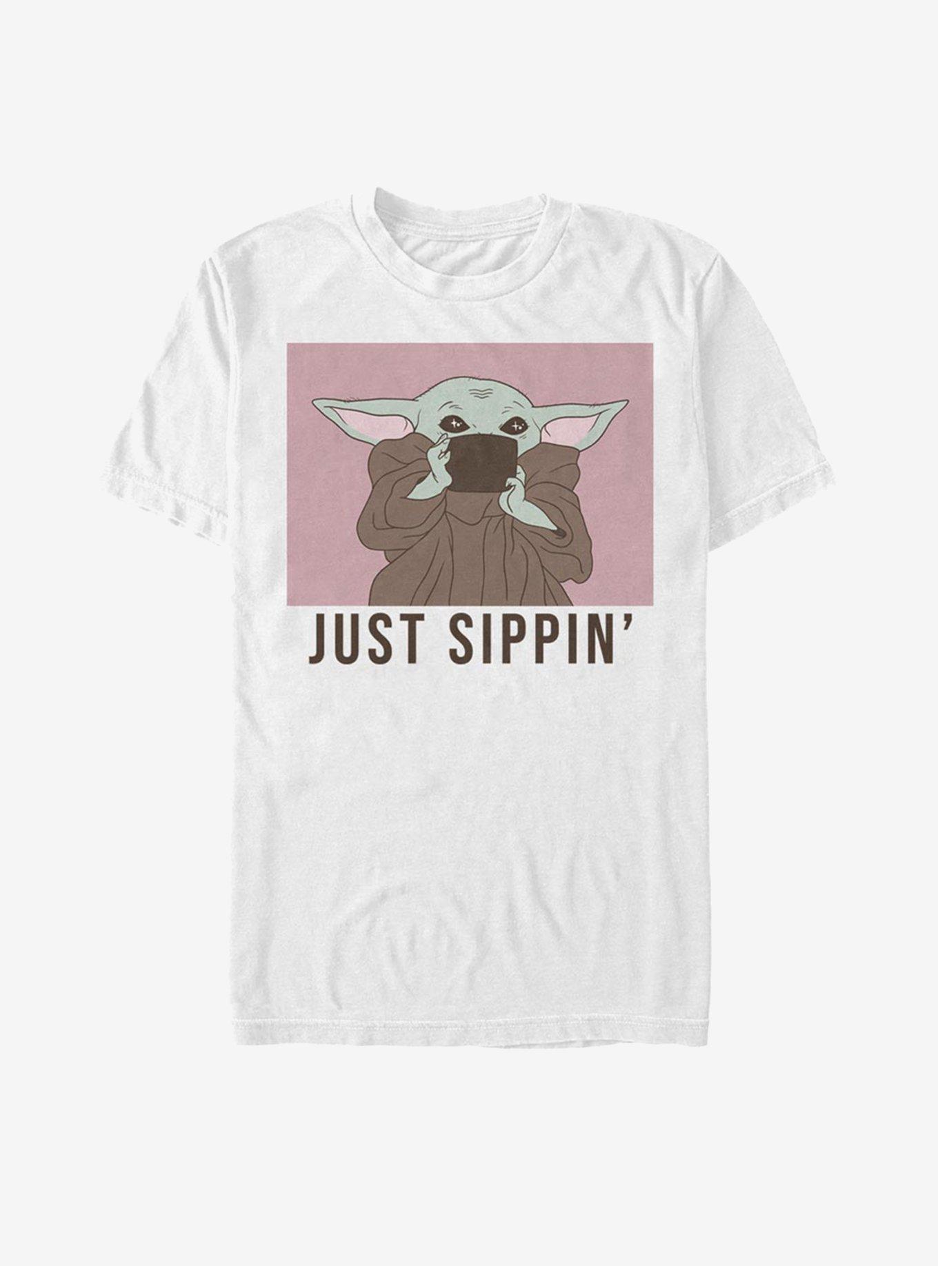 Star Wars The Mandalorian The Child Just Sippin' T-Shirt