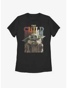 Star Wars The Mandalorian The Child Rainbow Vintage Womens T-Shirt, , hi-res