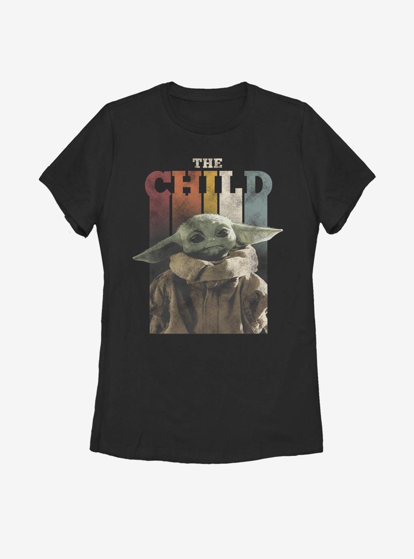 Star Wars The Mandalorian The Child Rainbow Vintage Womens T-Shirt, , hi-res