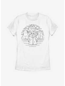 Star Wars The Mandalorian The Child Doodle Womens T-Shirt, , hi-res