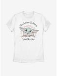 Star Wars The Mandalorian The Child Stitch Womens T-Shirt, WHITE, hi-res