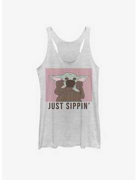 Star Wars The Mandalorian The Child Just Sippin' Womens Tank Top, , hi-res