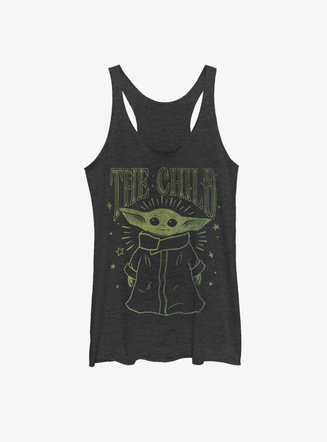 Star Wars The Mandalorian The Child Vintage Outline Womens Tank Top, , hi-res