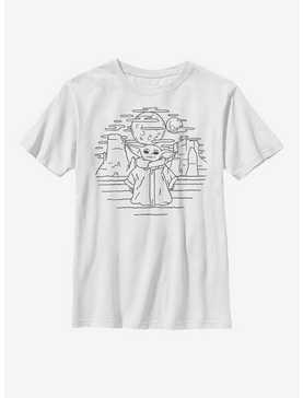 Star Wars The Mandalorian The Child Doodle Youth T-Shirt, , hi-res
