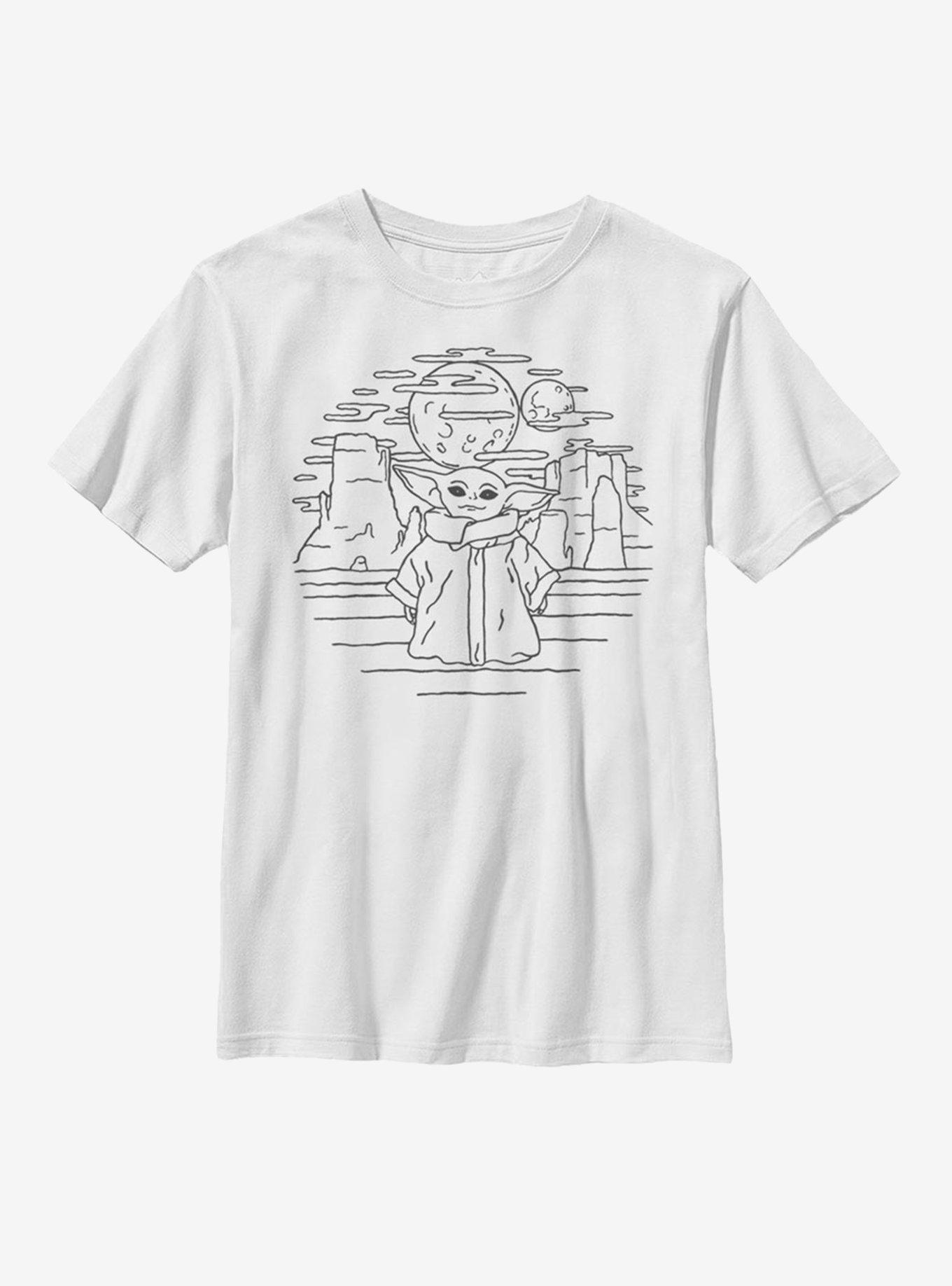 Star Wars The Mandalorian The Child Doodle Youth T-Shirt, , hi-res