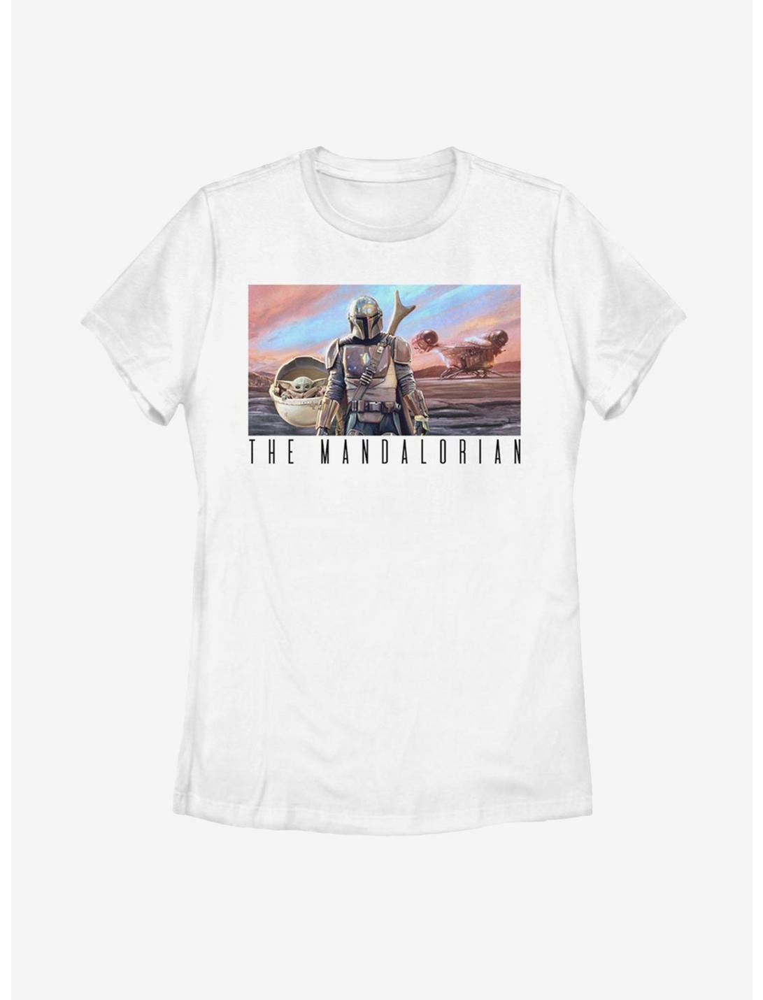 Star Wars The Mandalorian The Child Family Postcard Womens T-Shirt, WHITE, hi-res
