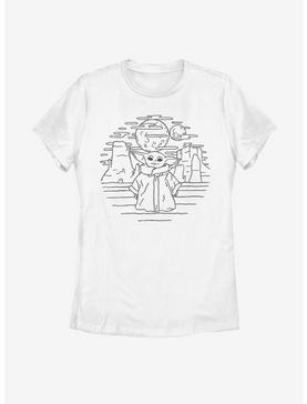 Plus Size Star Wars The Mandalorian The Child Doodle Womens T-Shirt, , hi-res