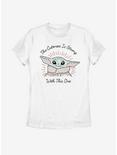 Star Wars The Mandalorian The Child Stitch Womens T-Shirt, WHITE, hi-res