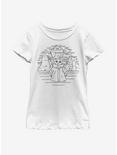 Star Wars The Mandalorian The Child Doodle Youth Girls T-Shirt, WHITE, hi-res
