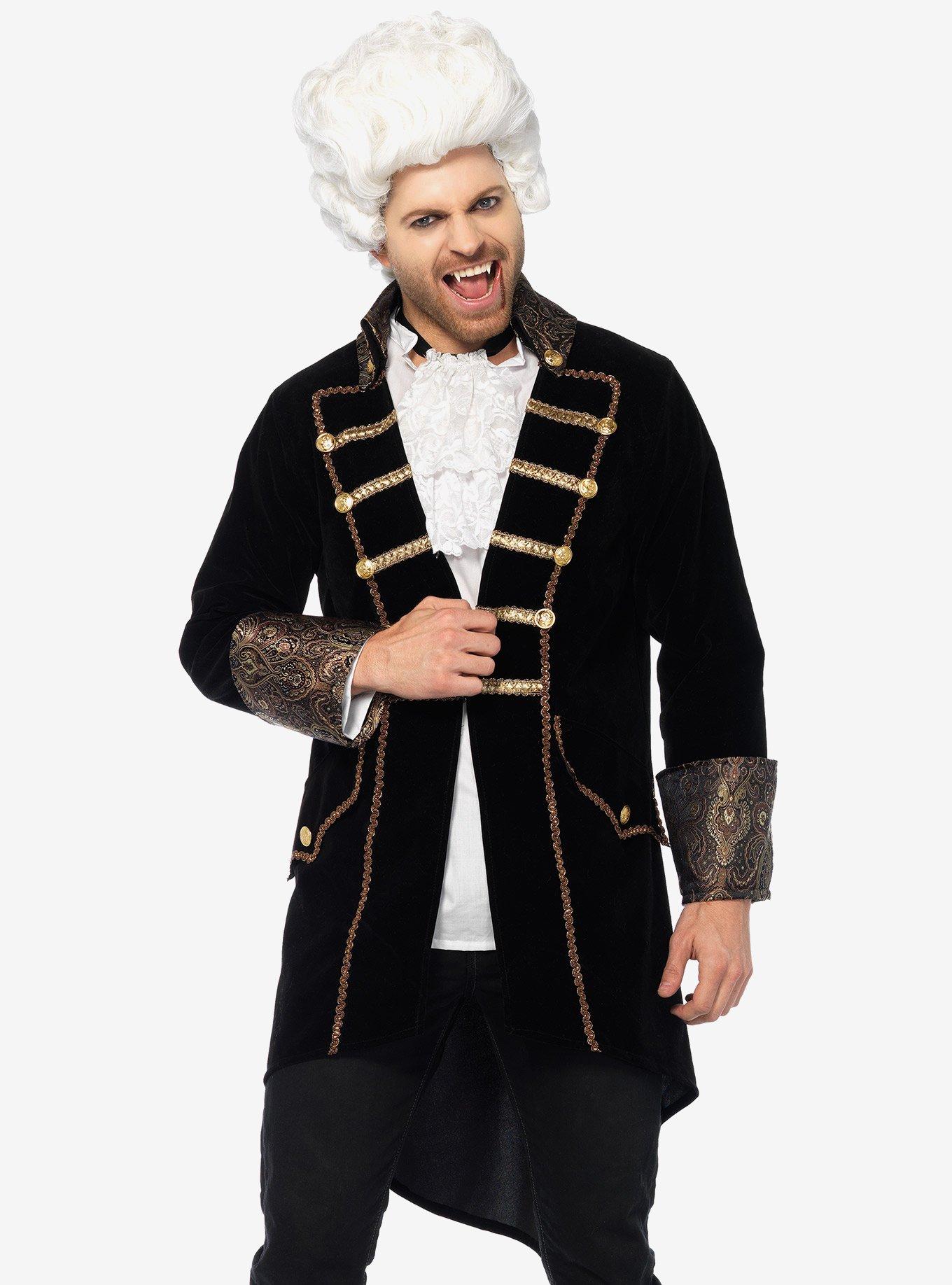 Deluxe Count Drac Vampire Costume, BLACK GOLD, hi-res