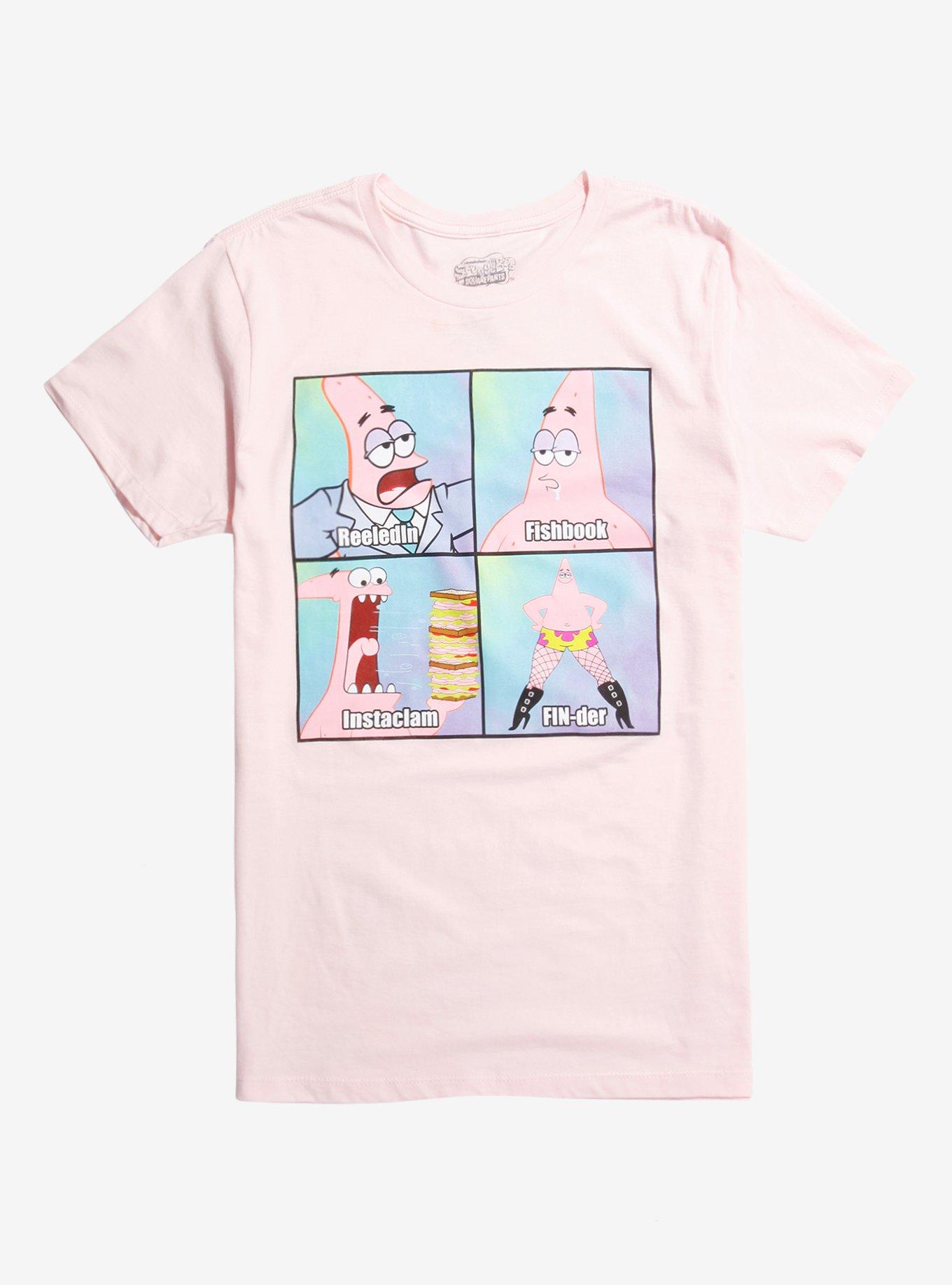 SpongeBob SquarePants Patrick Social Media Challenge T-Shirt, PINK, hi-res