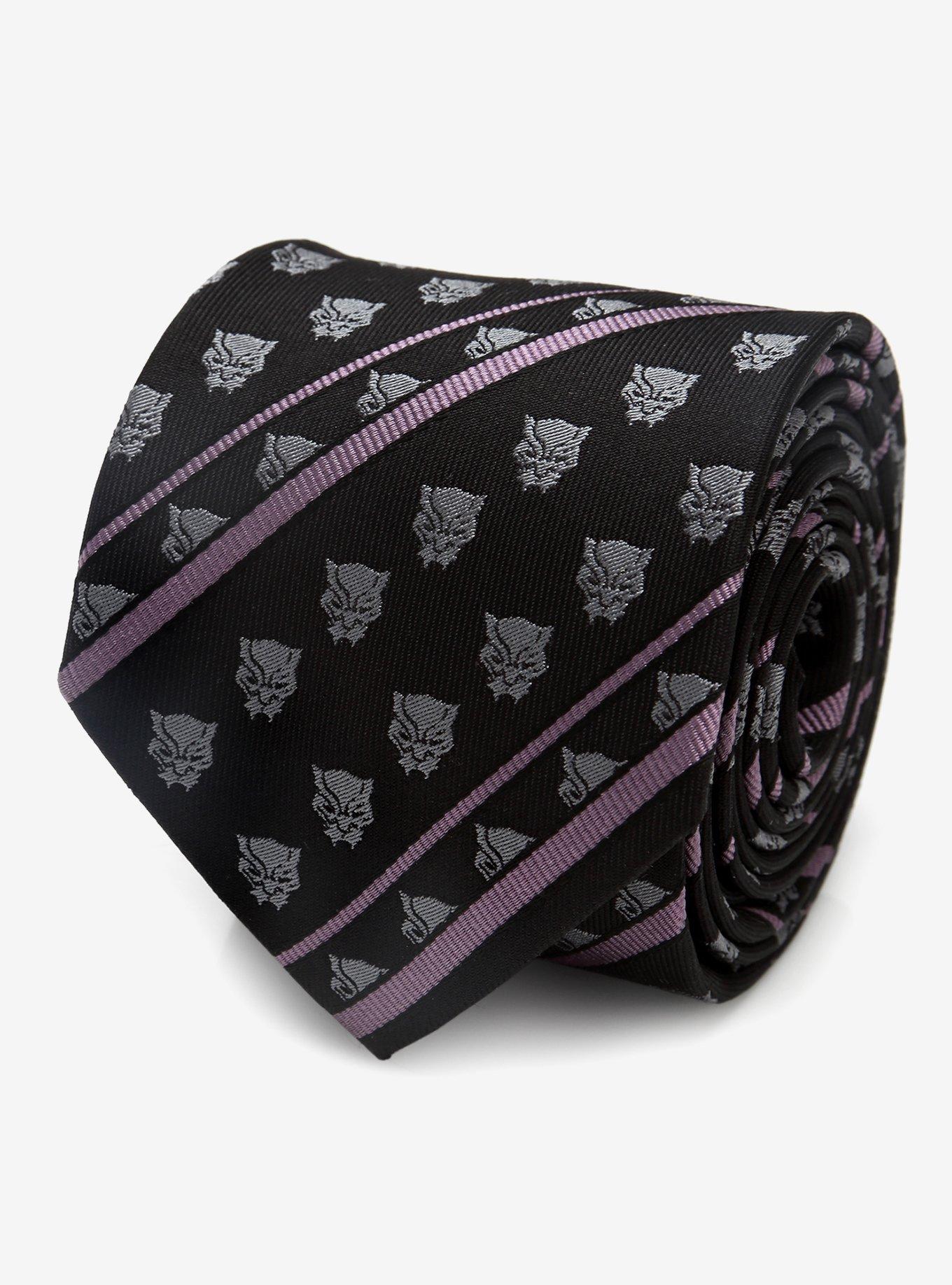 Marvel Black Panther Stripe Black Tie, , hi-res