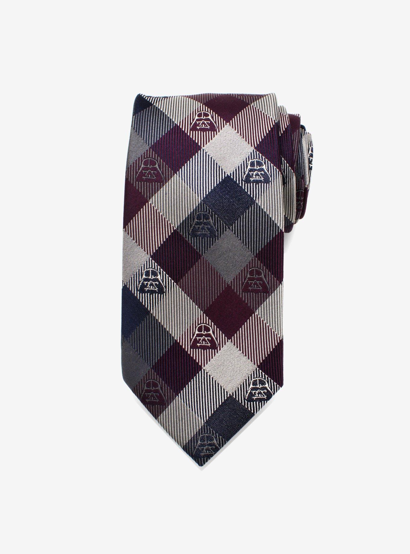 Star Wars Darth Vader Plum Modern Plaid Tie, , hi-res