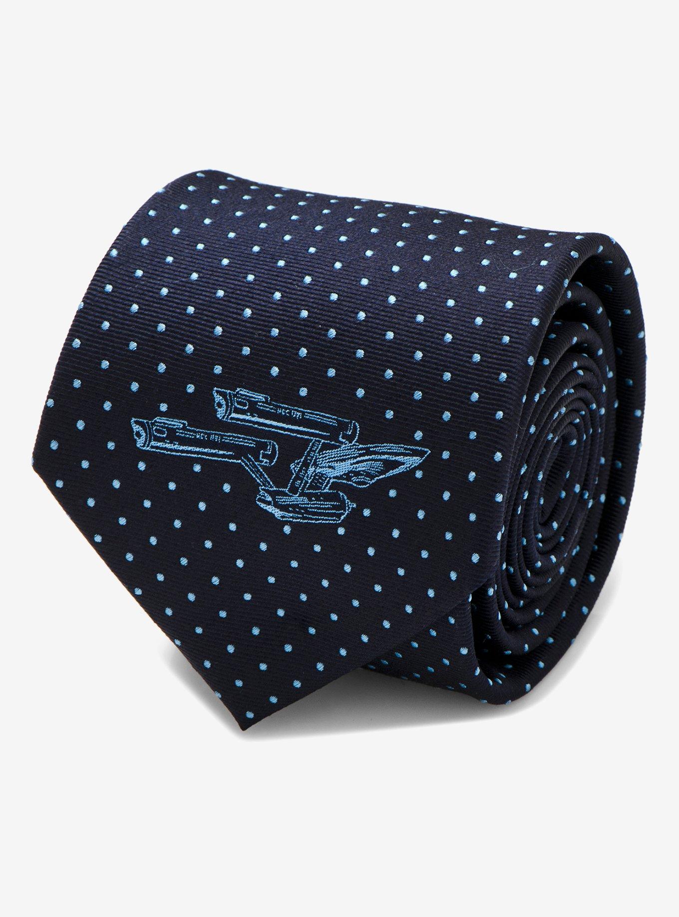 Star Trek Enterprise Dot Blue Tie, , hi-res