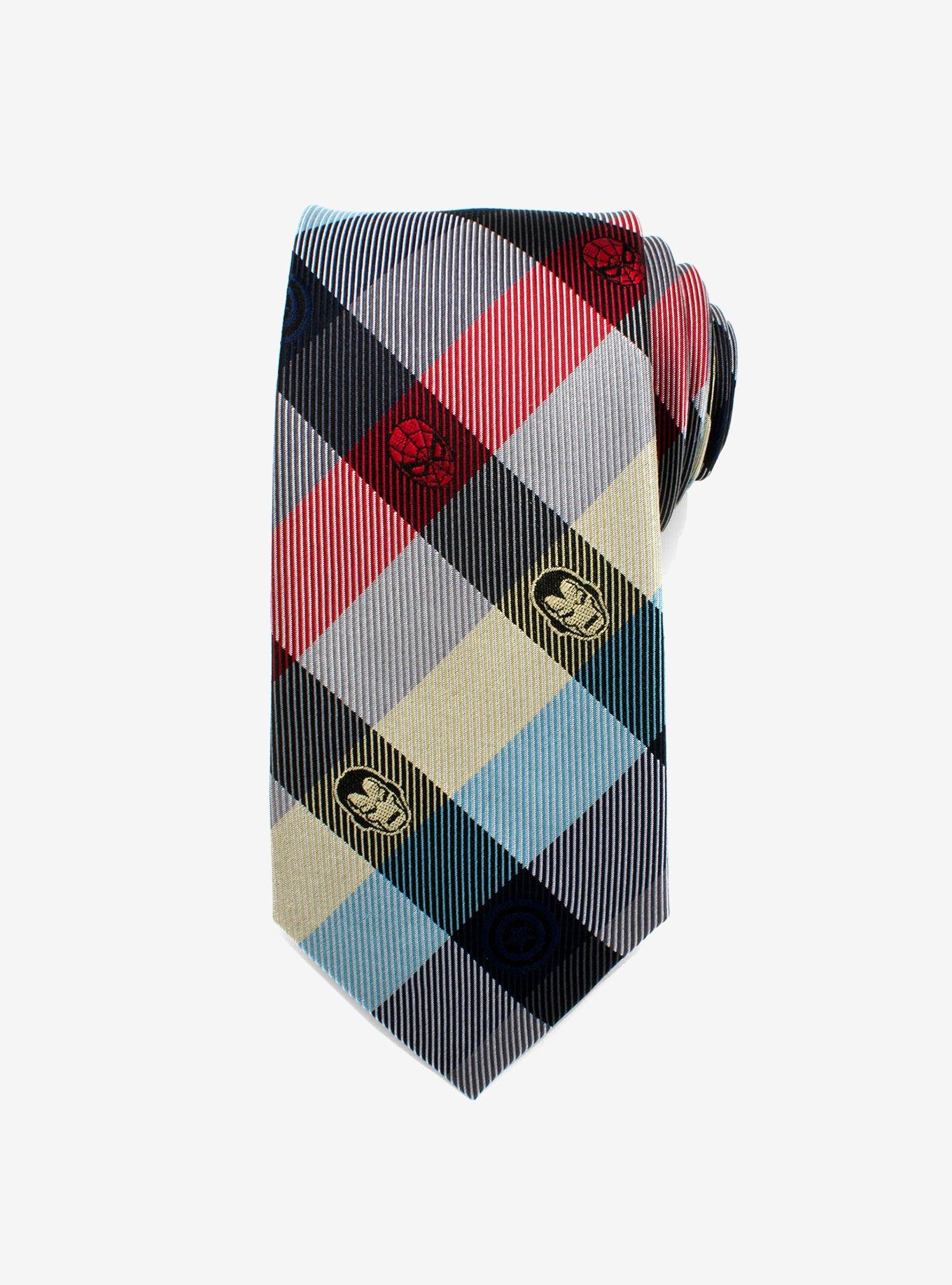 Marvel Comics Plaid Tie, , hi-res