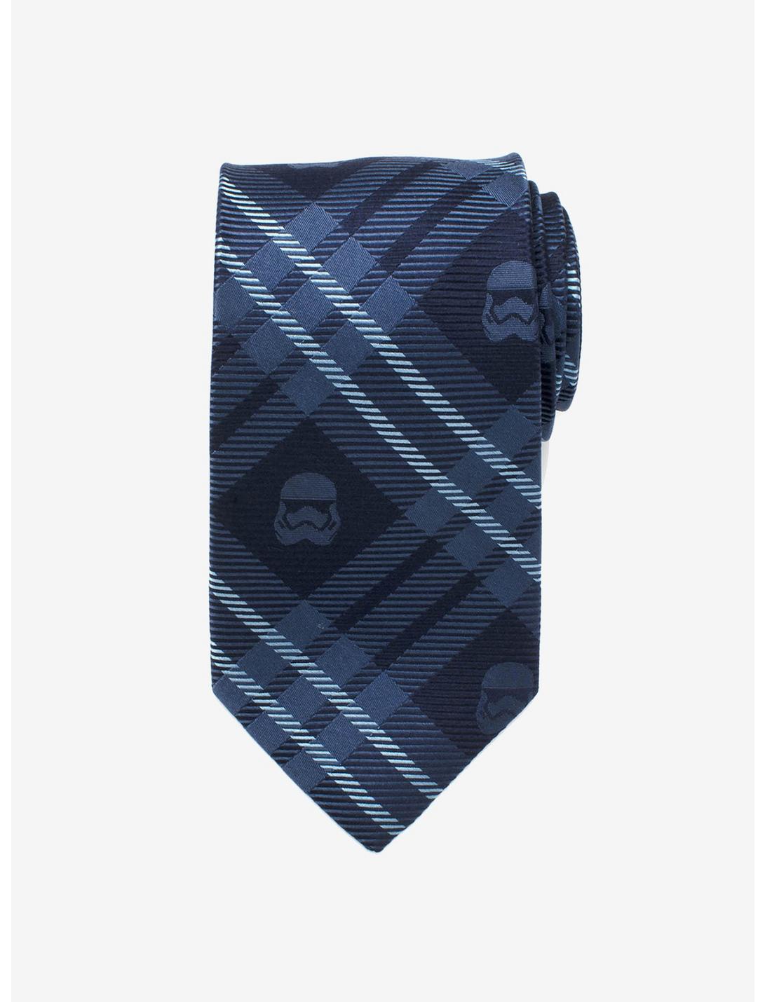 Star Wars Stormtrooper Navy Plaid Tie, , hi-res