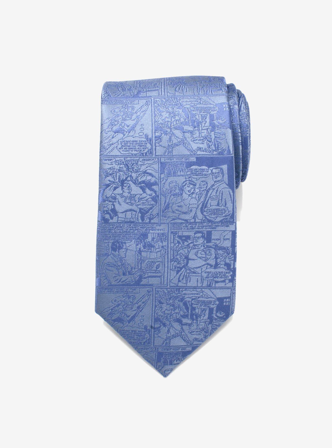 DC Comics Superman Comic Blue Tie, , hi-res