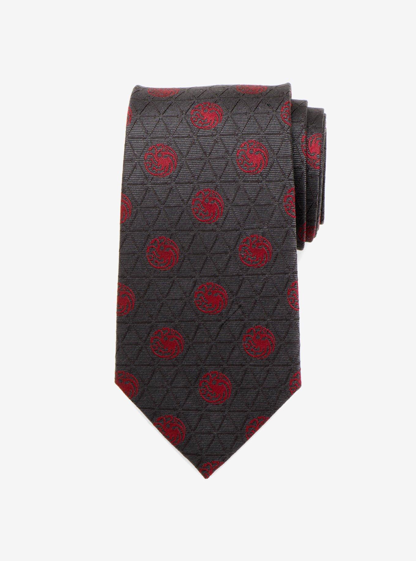 Game Of Thrones Targaryen Geometric Sword Gray Tie, , hi-res