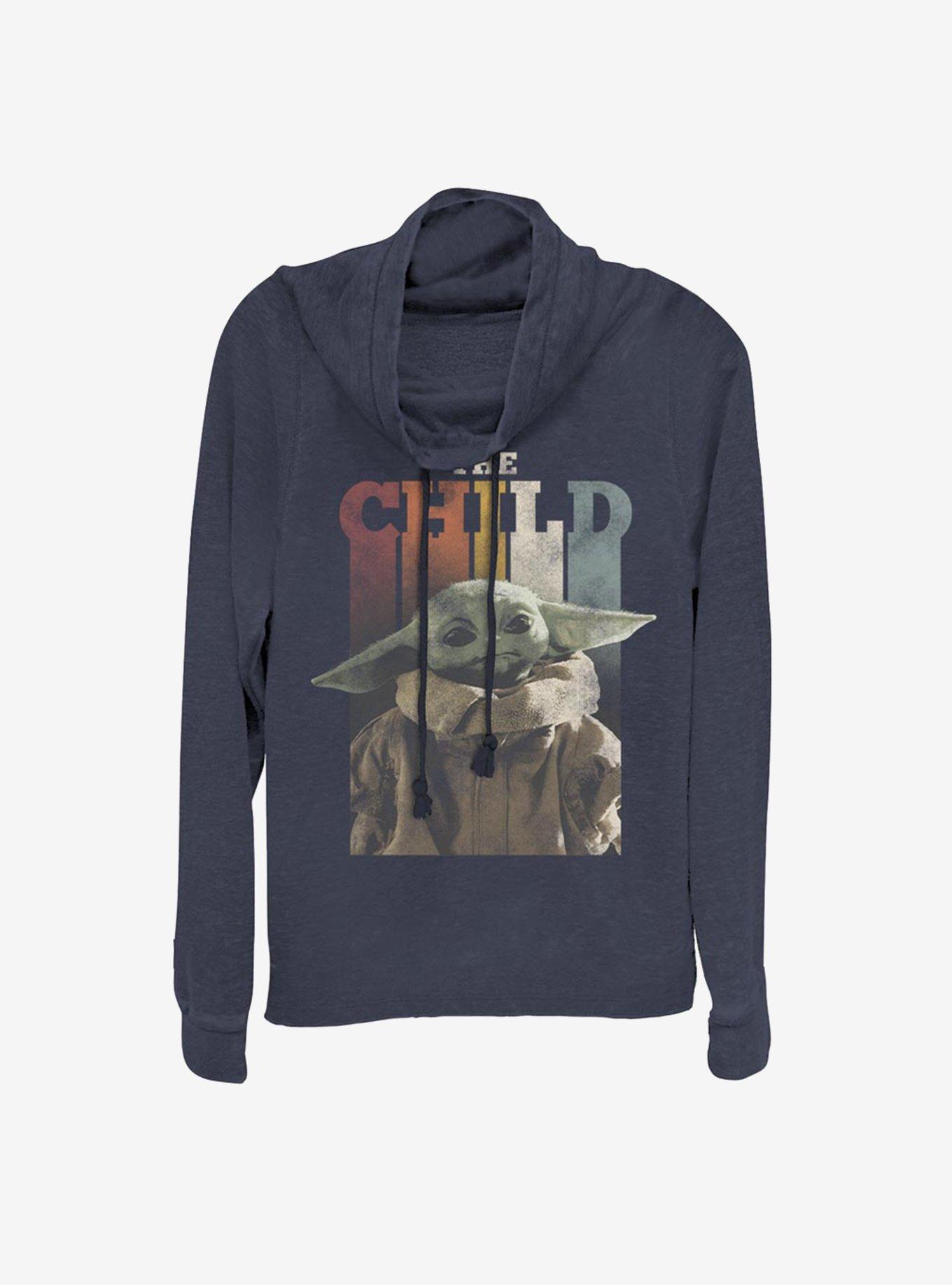 Star Wars The Mandalorian The Child Cowl Neck Long-Sleeve Girls Top