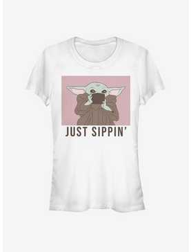 Star Wars The Mandalorian The Child Just Sippin Girls T-Shirt, , hi-res