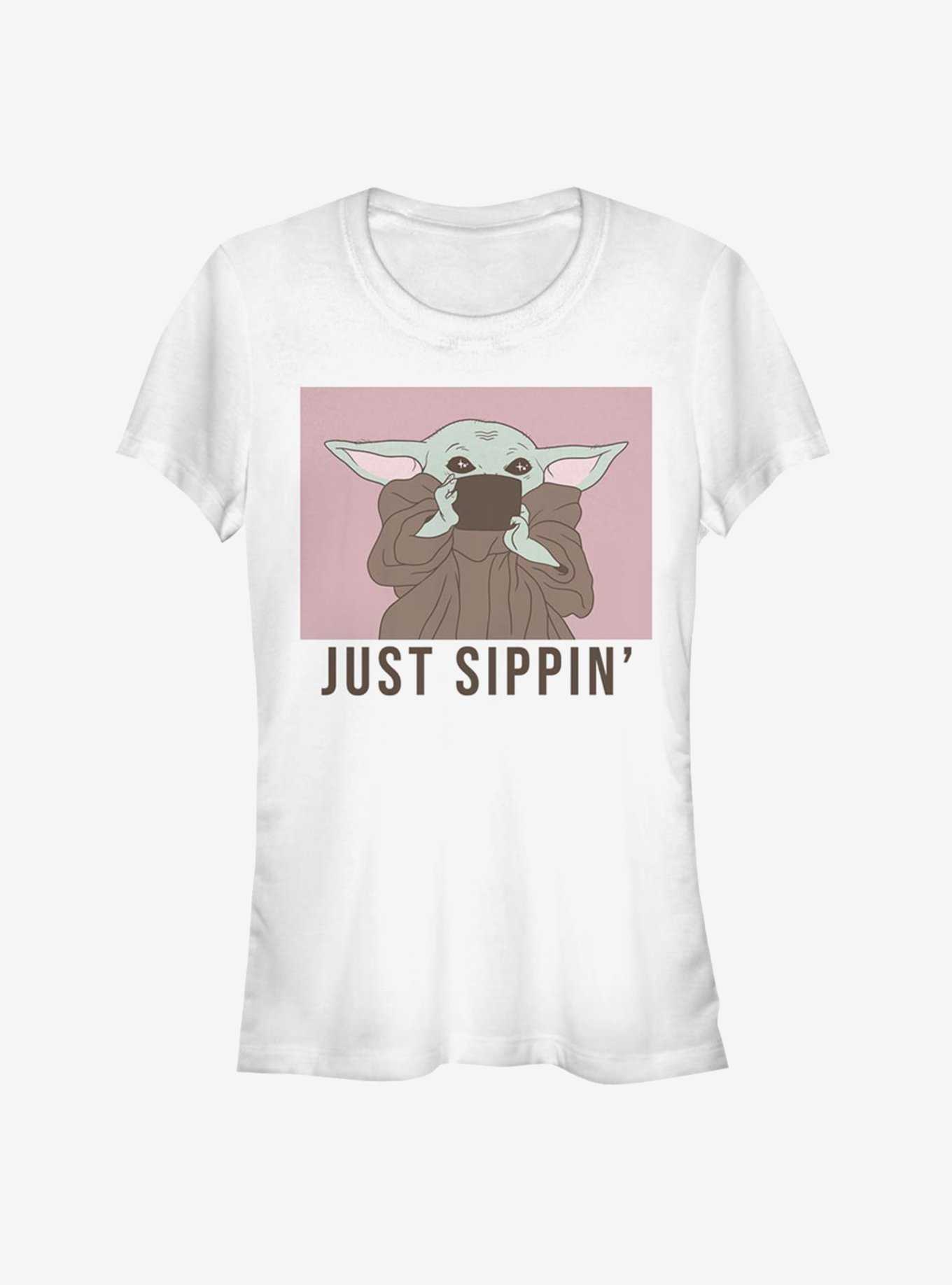 Star Wars The Mandalorian The Child Just Sippin Girls T-Shirt, , hi-res