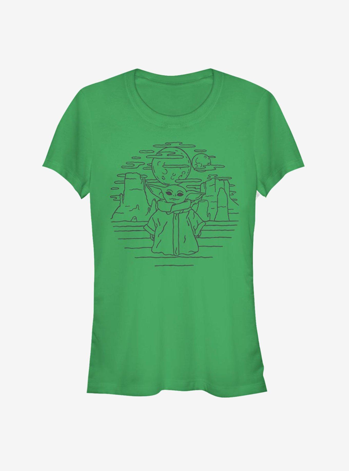 Star Wars The Mandalorian Child Doodle Girls T-Shirt