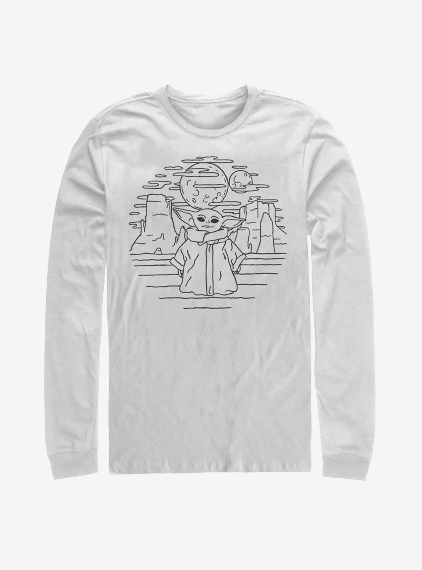 Star Wars The Mandalorian The Child Doodle Long-Sleeve T-Shirt, , hi-res