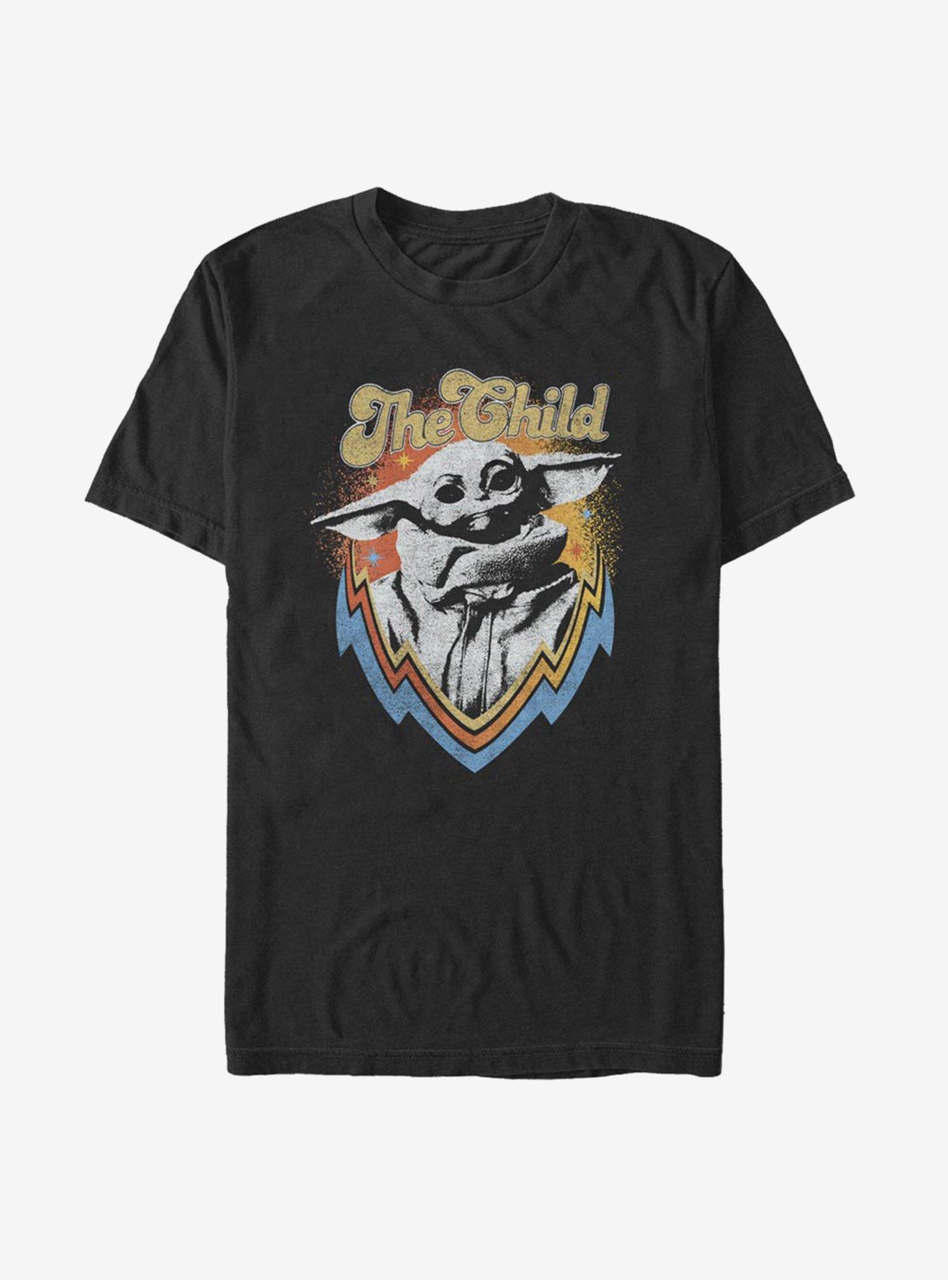 Star Wars The Mandalorian The Child Retro T-Shirt, BLACK, hi-res