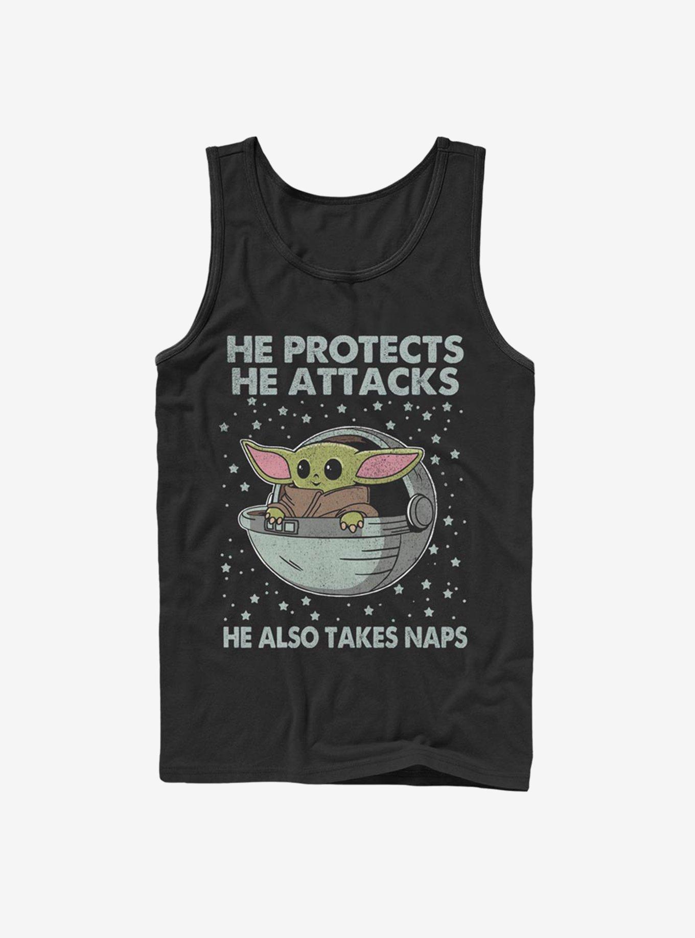 Star Wars The Mandalorian Child Naps Tank