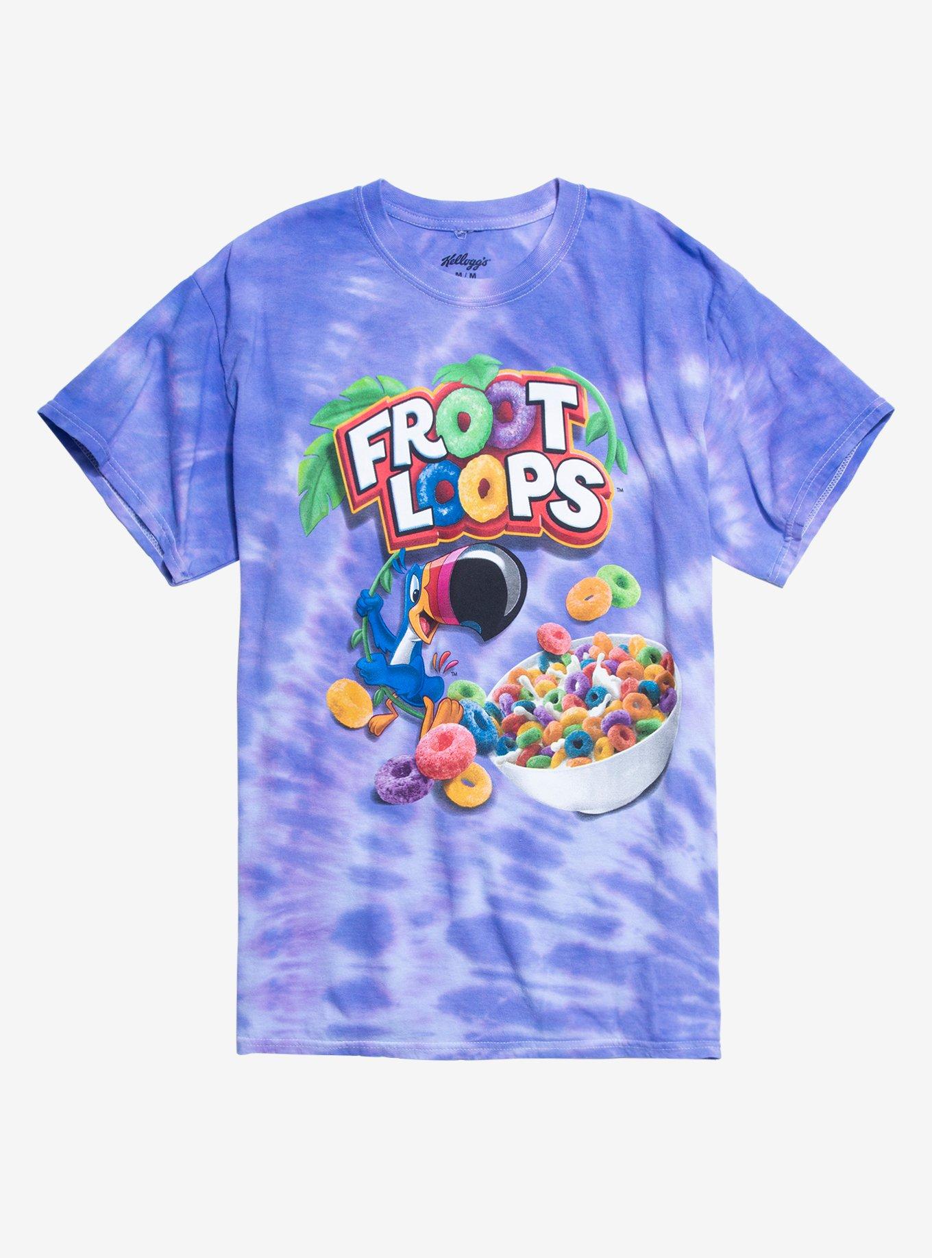 Froot Loops Tie-Dye Boyfriend Fit Girls T-Shirt