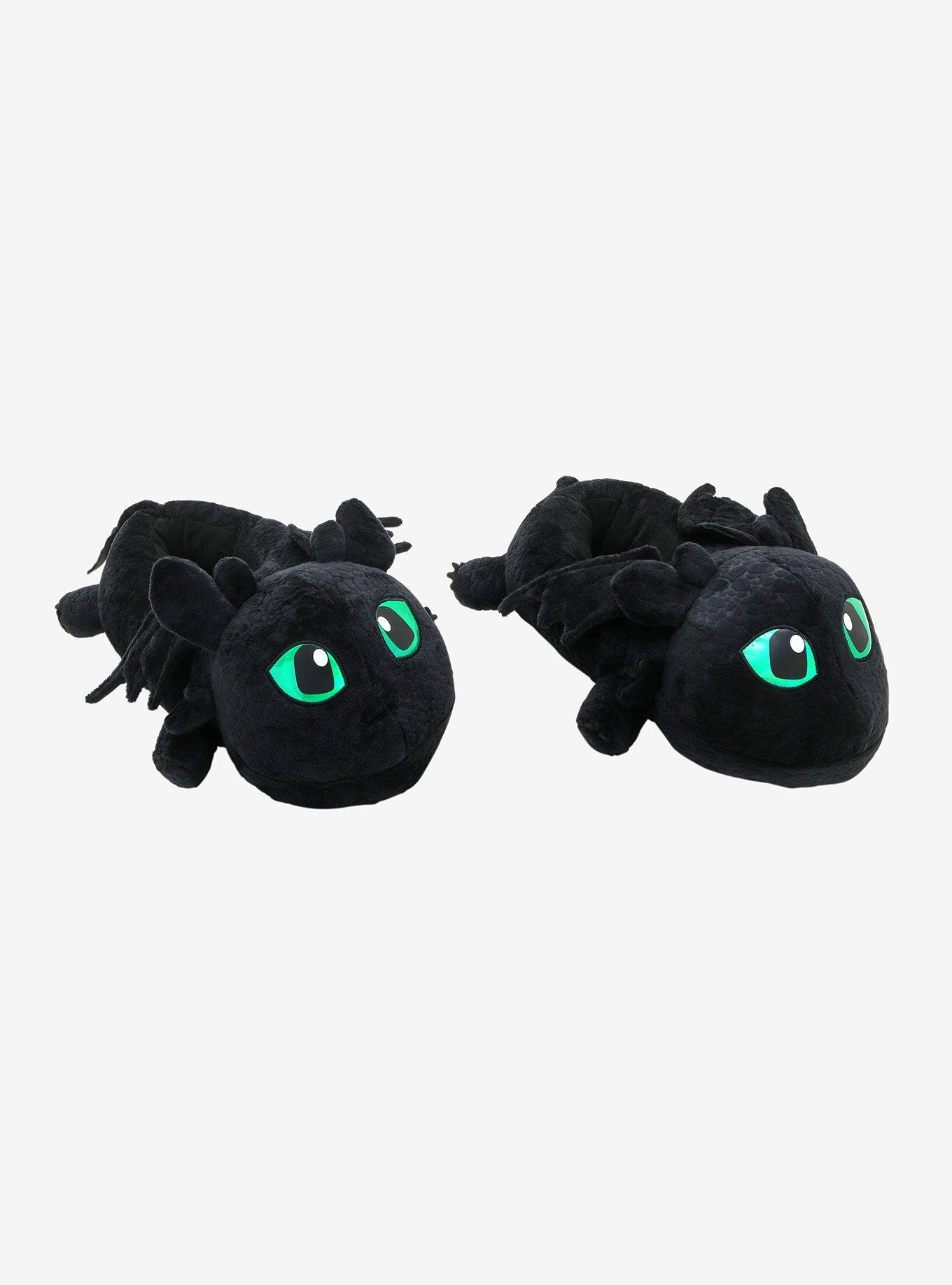 How To Train Your Dragon Toothless Plush Slippers Hot Topic