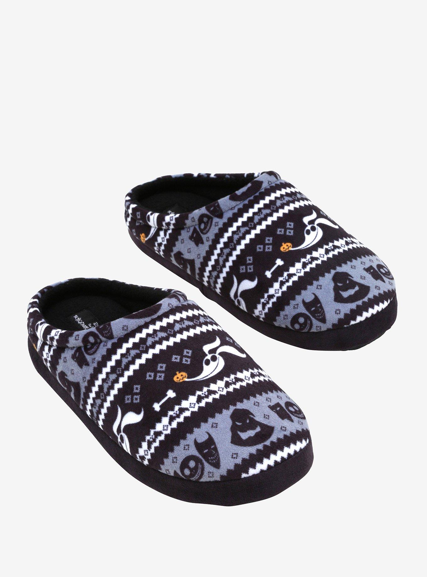 The Nightmare Before Christmas Fair Isle Slippers, MULTI, hi-res