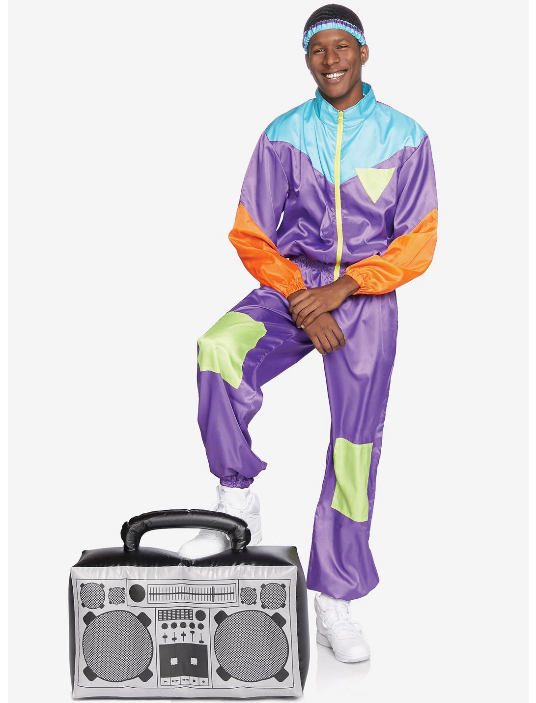 Awesome 80S Track Ski Suit Costume, MULTICOLOR, hi-res