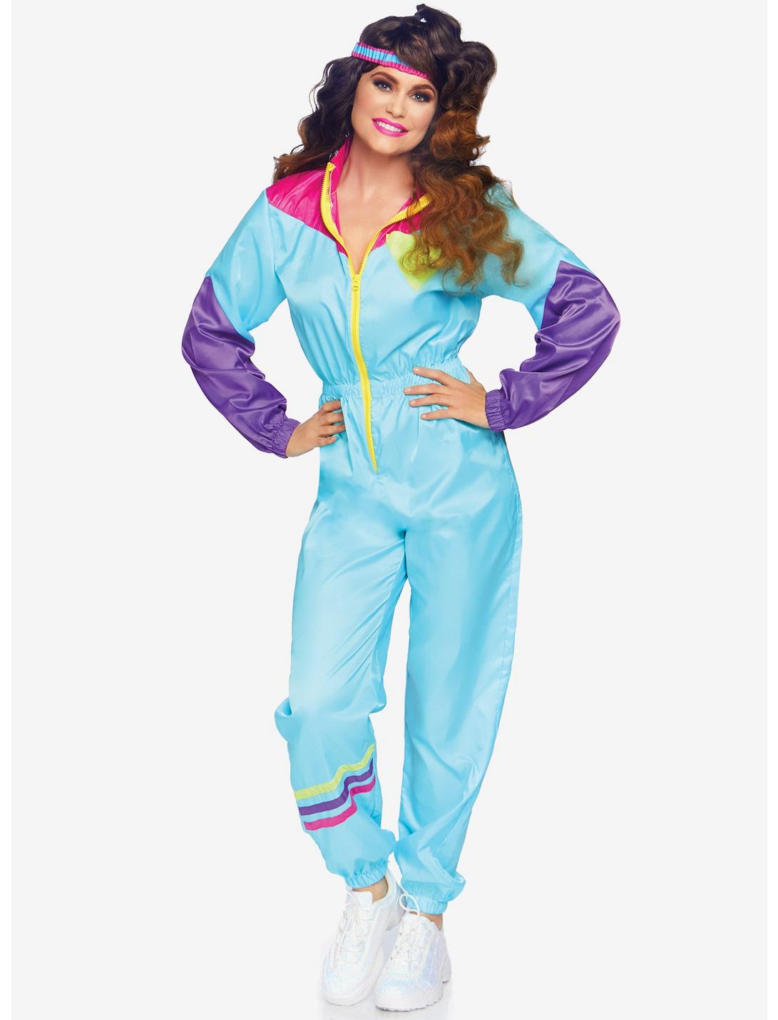 Awesome 80S Track Suit Costume, MULTICOLOR, hi-res