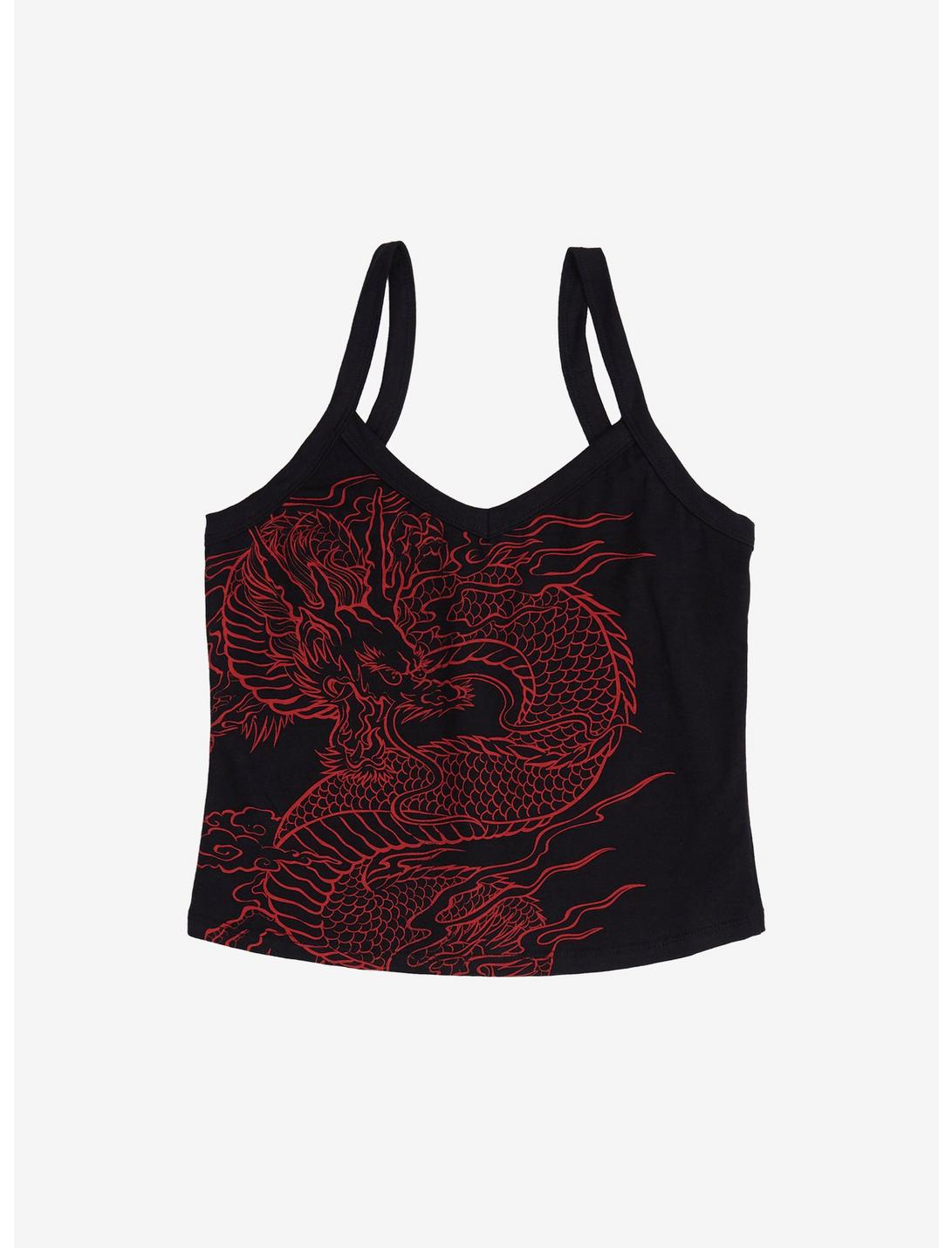 Red Dragon Girls Strappy Tank Top Plus Size, RED, hi-res