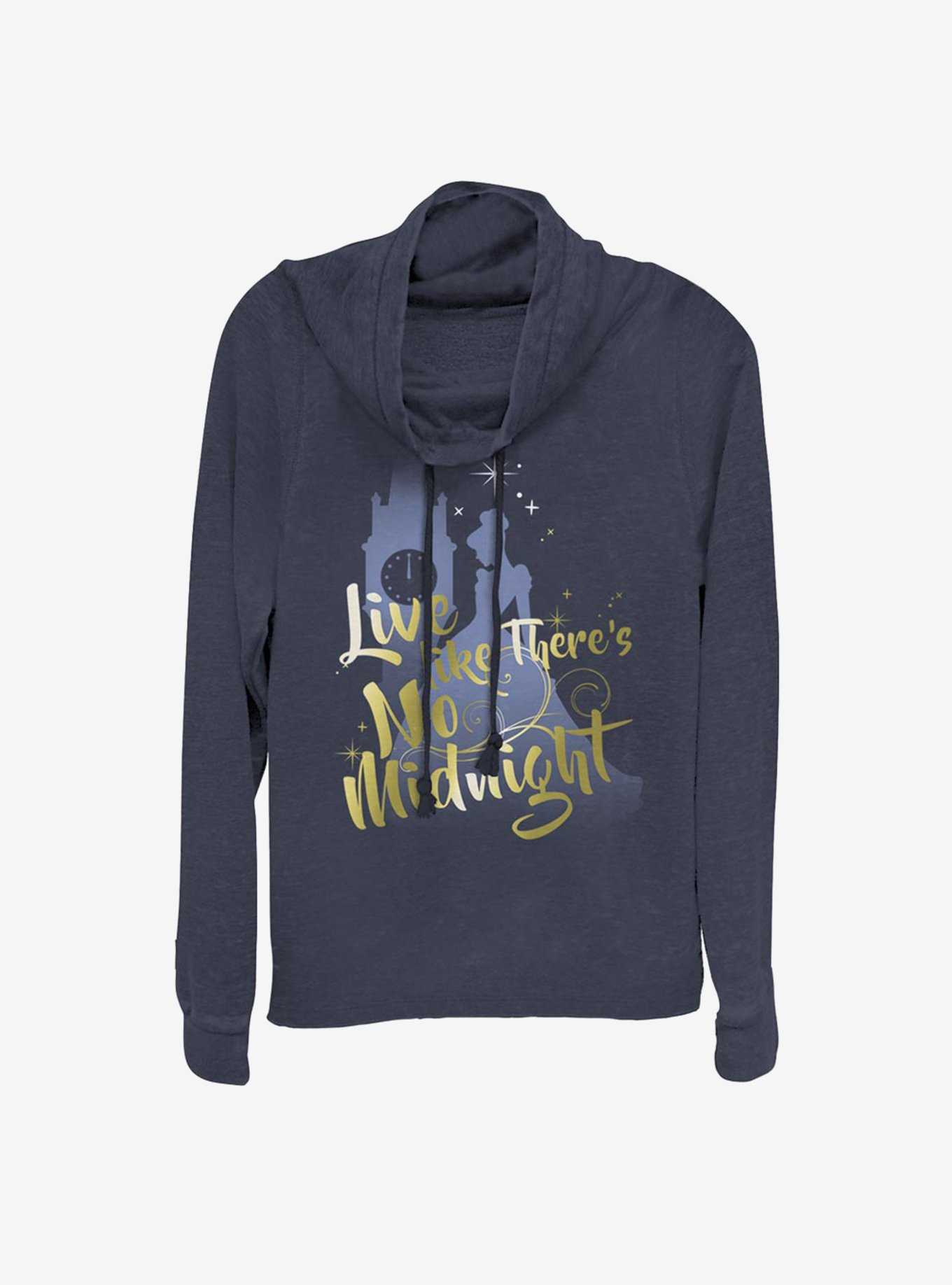 Disney Cinderella Classic Live Like There's No Midnight Cowlneck Long-Sleeve Girls Top, , hi-res