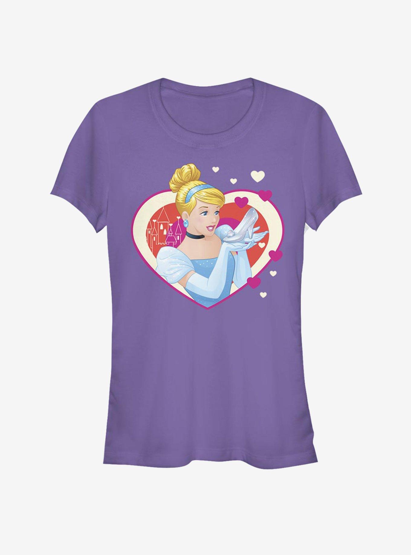 Disney Cinderella Classic Cinderella Hearts Girls T-Shirt