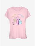 Disney Cinderellaella Classic Cinderella Doodle Girls T-Shirt, LIGHT PINK, hi-res