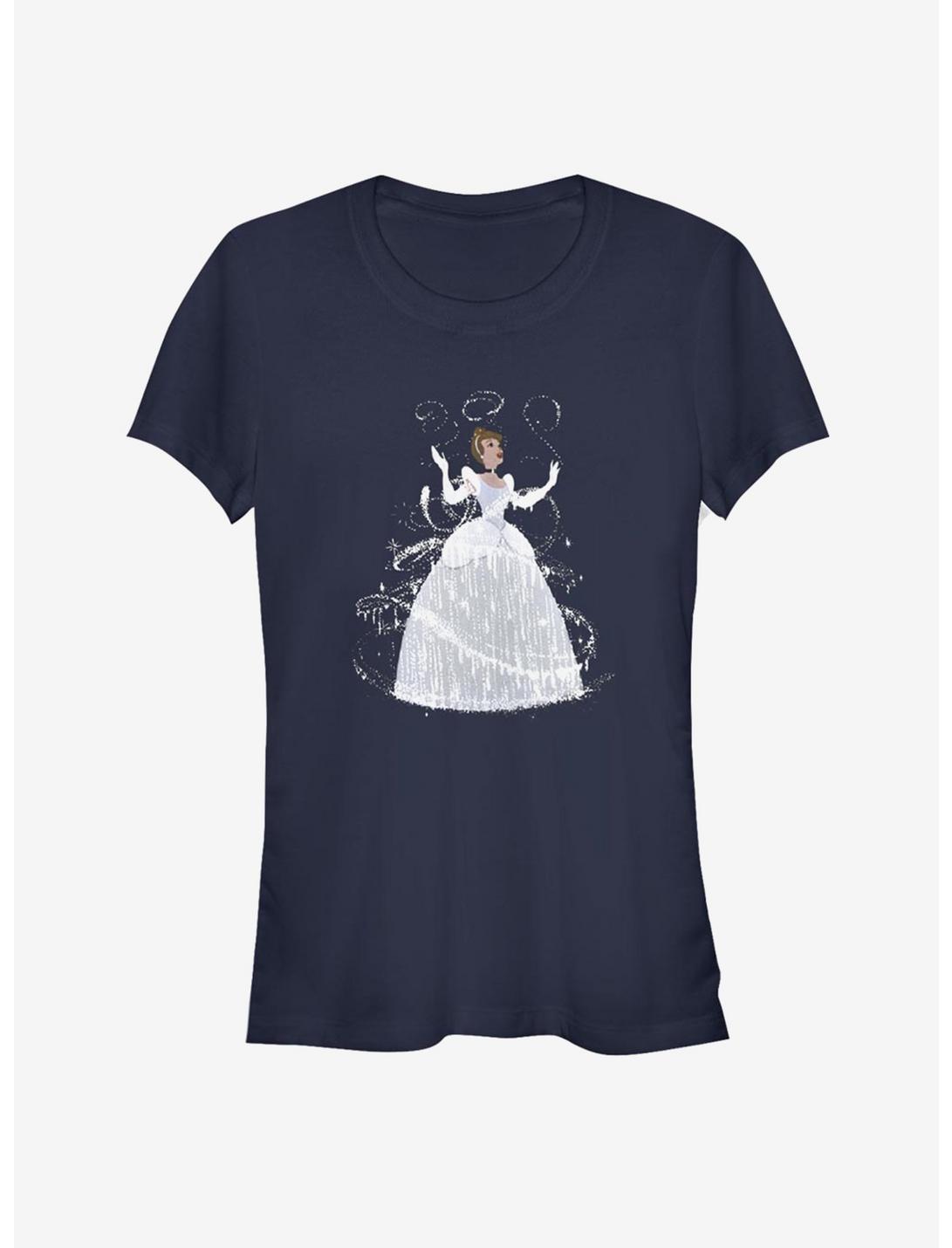 Disney Cinderella Classic Transformation Girls T-Shirt, NAVY, hi-res