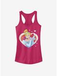 Disney Cinderella Classic Cinderella Hearts Girls Tank, RASPBERRY, hi-res