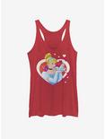 Disney Cinderella Classic Cinderella Hearts Girls Tank, RED HTR, hi-res