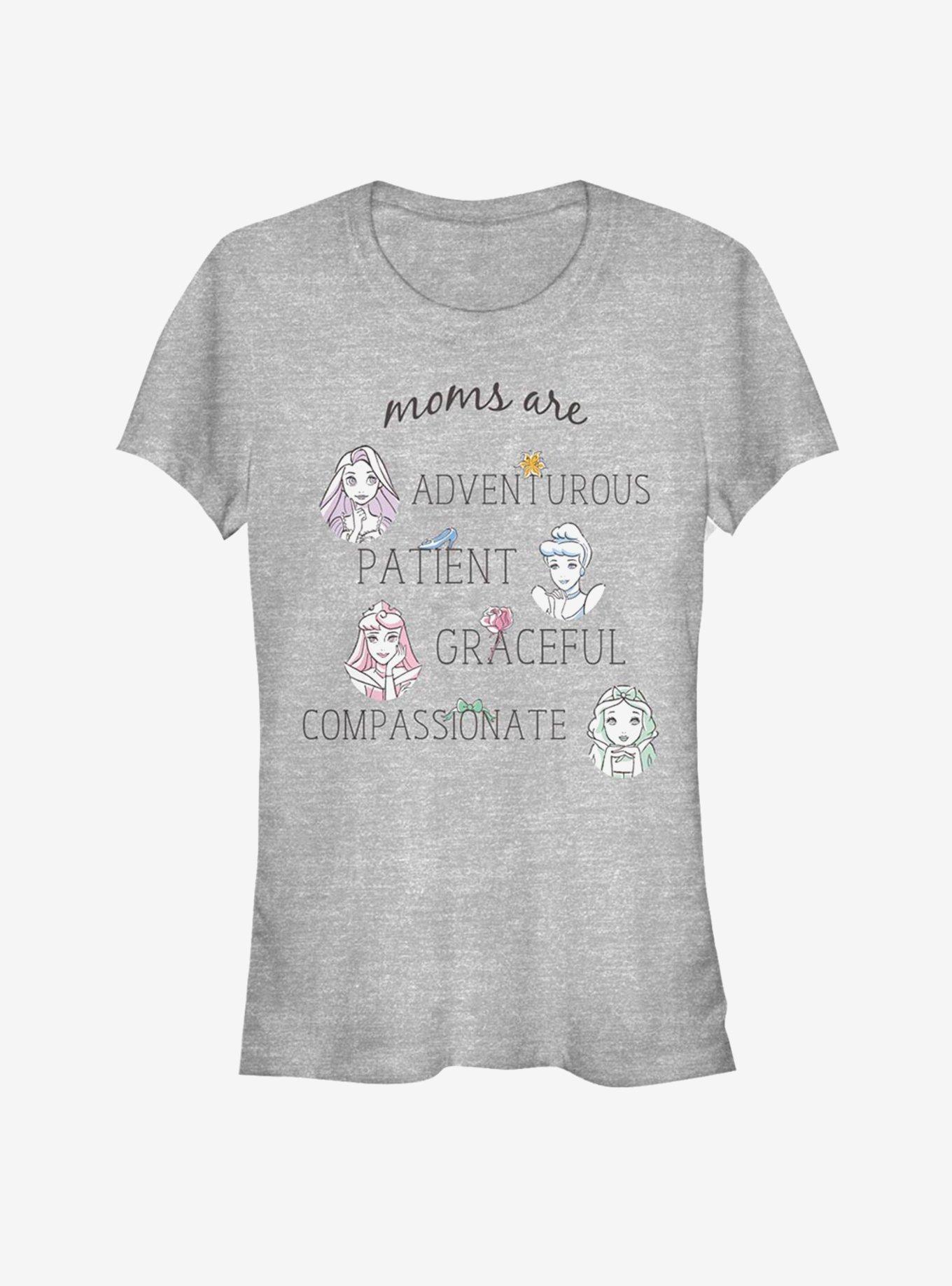 Disney Cinderella Classic Moms Princess Classic Jumble Girls T-Shirt, ATH HTR, hi-res