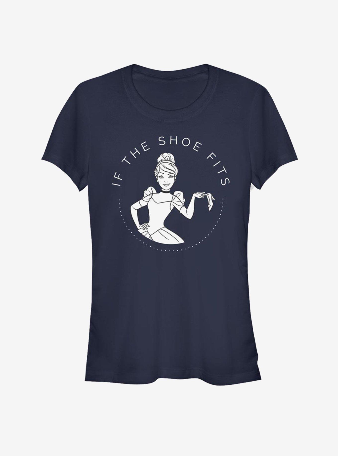 Disney Cinderella Classic Shoe Fits Girls T-Shirt, NAVY, hi-res