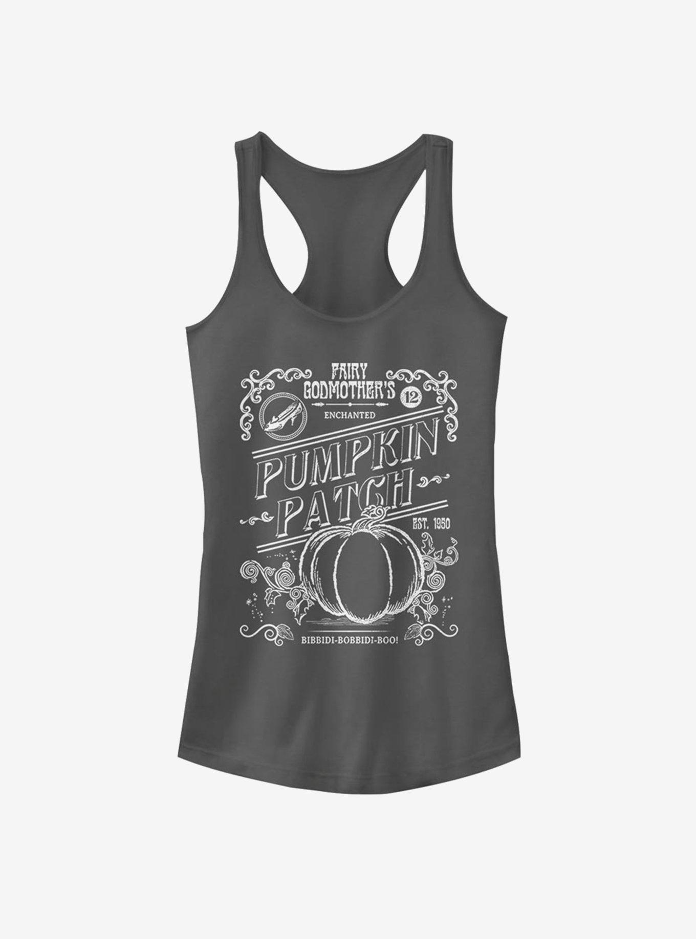 Disney Cinderella Classic Midnight Pumpkin Patch Girls Tank, CHARCOAL, hi-res