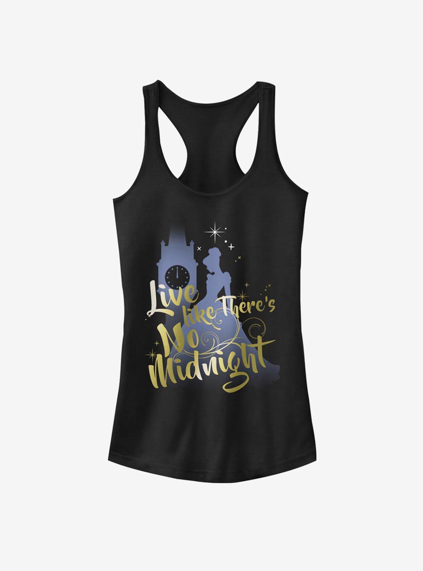 Disney Cinderella Classic Live Like There's No Midnight Girls Tank, BLACK, hi-res