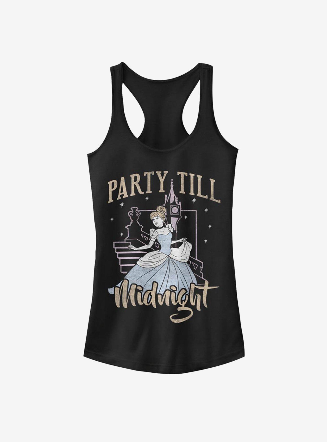 Disney Cinderella Classic Party Till Midnight Girls Tank, BLACK, hi-res