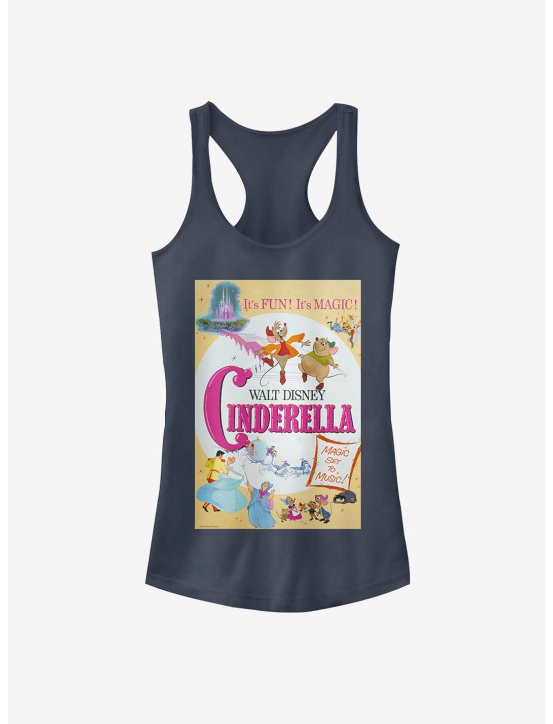 Disney Cinderella Classic Vintage Cindy Poster Girls Tank, INDIGO, hi-res
