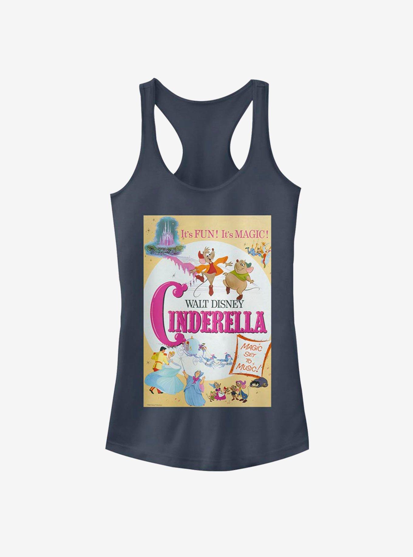 Disney Cinderella Classic Vintage Cindy Poster Girls Tank, INDIGO, hi-res