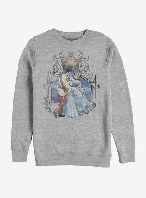 Disney Cinderella Classic Cinderella Love Crew Sweatshirt - GREY | Hot ...