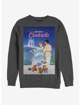 Disney Cinderella Classic Cinderella Poster Crew Sweatshirt, CHAR HTR, hi-res
